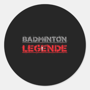 Adesivo Badminton Legend Funny Badminton Gift Shuttle