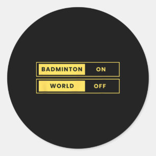 Adesivo Badminton No Mundo Do Shuttle