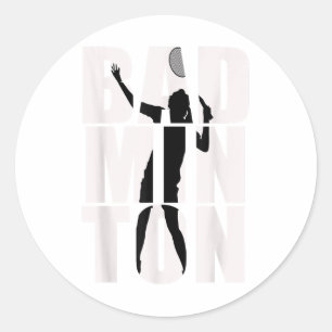 Adesivo Badminton Para Homens, Mulheres, Meninas e Meninos