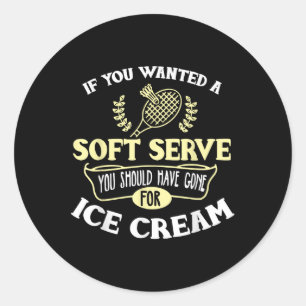 Adesivo Badminton Shirt Piada Soft Serve Quote Badminton P