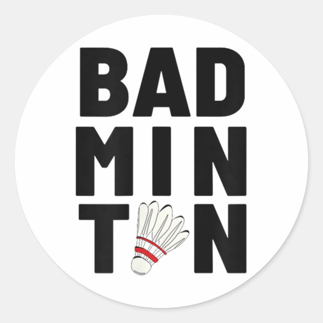 Adesivo Badminton Shuttle (Frente)