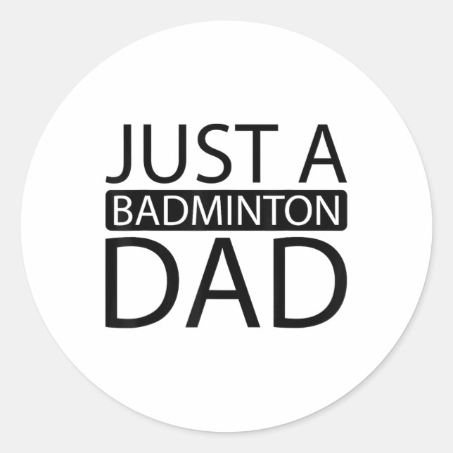 Adesivo Badminton Shuttle Racket - Apenas Um Badminto (Frente)