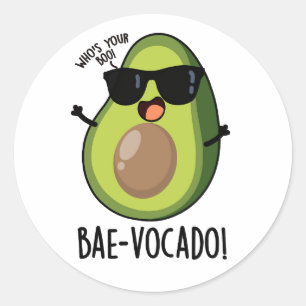 Adesivo Bae-vocado Funny Avocado Pun