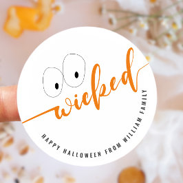 Adesivo Bag de Tratamento de Favor do Halloween