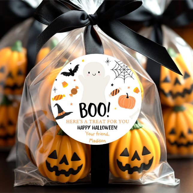Adesivo Bag Ghost Pumpkin de Halloween (Criador carregado)