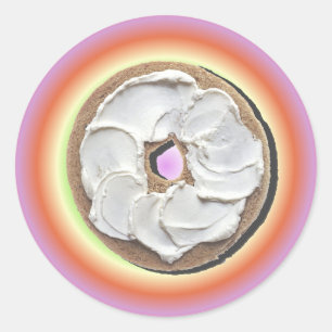 Adesivo Bagel & queijo creme