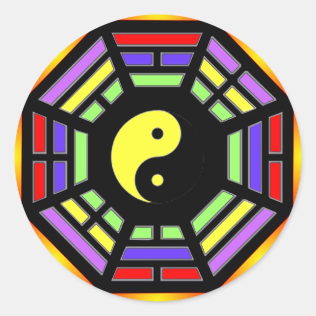 Adesivo Bagua Yin Yang Gifts (Frente)