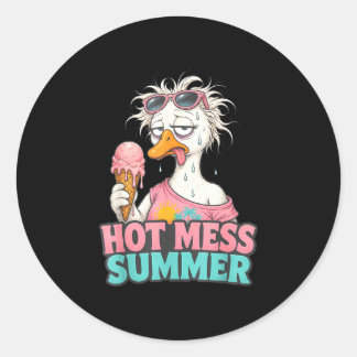 Adesivo Bagunça quente verão ganso bobo meme amante de sor