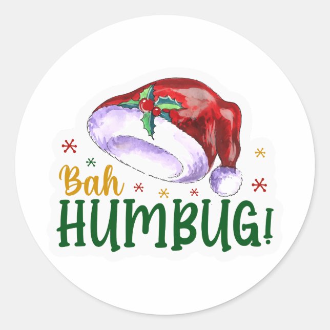 Adesivo Bah humbug (Frente)