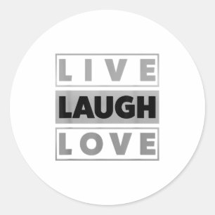 Adesivo Bahaas Tee Live Laugh Amor Legal Inspiração Motiva