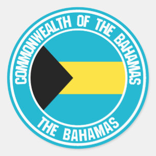 Adesivo Bahamas - Emblem redonda