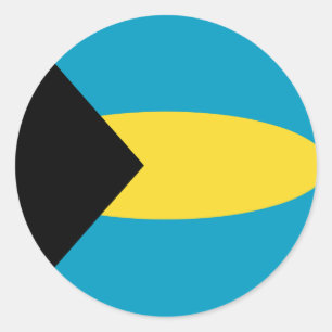 Adesivo Bahamas Fisheye Flag Sticker