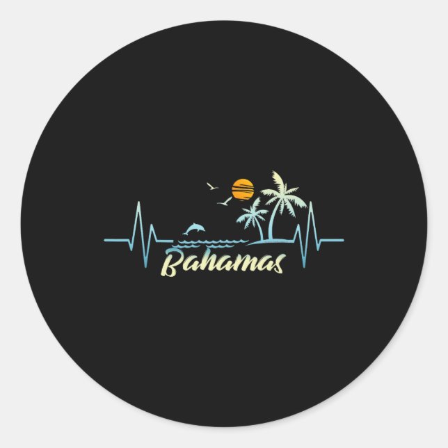 Adesivo Bahamas Ilhas Souvenir Spring Break Bahamas (Frente)