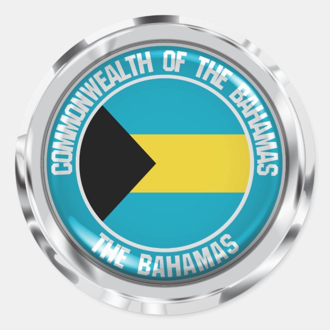 Adesivo Bahamas — Round Emblem (Frente)
