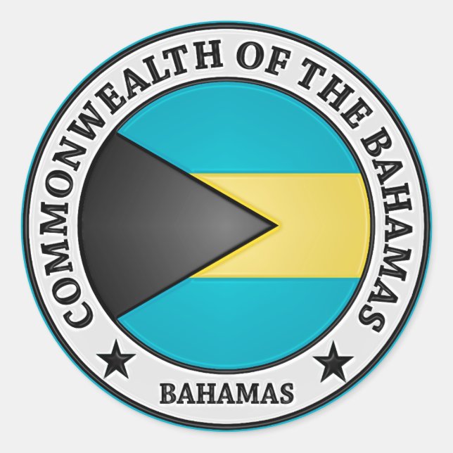 Adesivo Bahamas — Round Emblem (Frente)