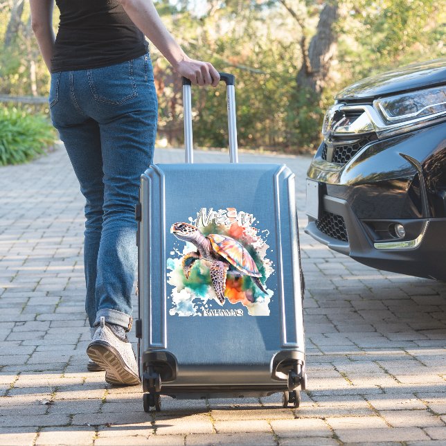 Adesivo Bahamas Sede Tartaruga Bahamas Bandeira Excelente  (Mala Insitu)