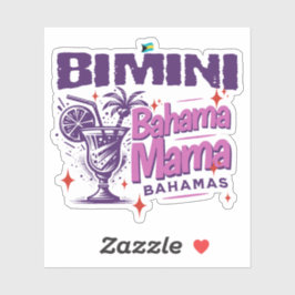 Adesivo Bahamas Souvenir Gift: Bimini Bahamas Bahama Mama