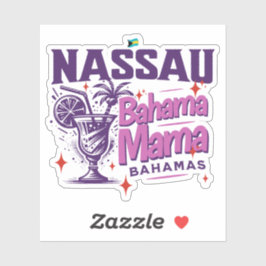 Adesivo Bahamas Souvenir Gift : Nassau Bahamas Bahama Mama