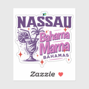 Adesivo Bahamas Souvenir Gift : Nassau Bahamas Bahama Mama