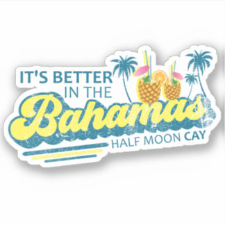 Adesivo Bahamas Sticker Half Moon Cay Cruise