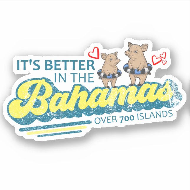 Adesivo Bahamas Sticker Nadador Suínos Cruzeiro de Vacinaç (Frente)