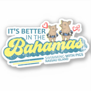 Adesivo Bahamas Sticker Nassau Pigs Vacation Cruise