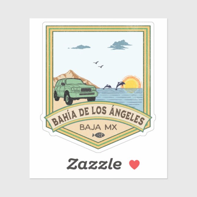 Adesivo Bahía de los Ángeles FJ80 Baja California (Folha)