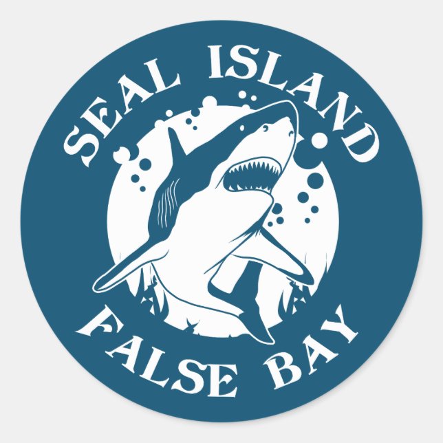 Adesivo Baía Falsa De Seal Island - Mergulho De Scuba Com  (Frente)