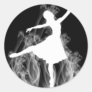 Adesivo Bailarina de Smokin no preto
