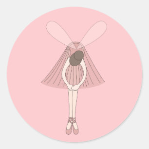 Adesivo Bailarina Fada Ilusima Tutu Ballet Rosa