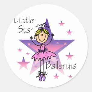 Adesivo Bailarina Little Star - Cabelo Loiro