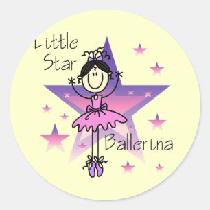 Adesivo Bailarina Little Star-Cabelo Preto