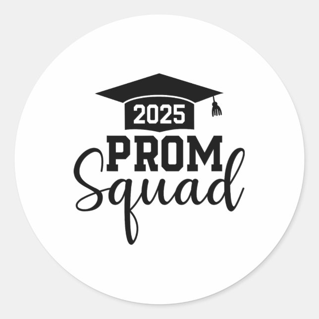Adesivo Baile de formatura Squad 2025 Formando Funny Cl De (Frente)