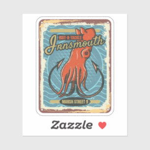 Adesivo Bait Innsmouth e Lovecraft para pesca de combate