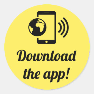 Adesivo Baixe O Aplicativo!