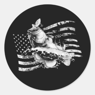 Adesivo Baixo-Mar Pesca de Bandeira dos EUA Bandeira de Vi