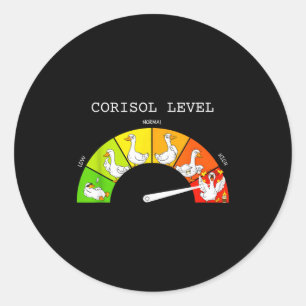Adesivo Baixos níveis de cortisol ganso nível de cortisol 