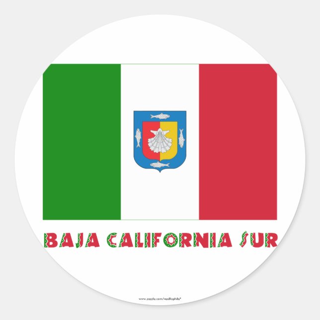 Adesivo Baja California Sur Unofficial Flag (Frente)