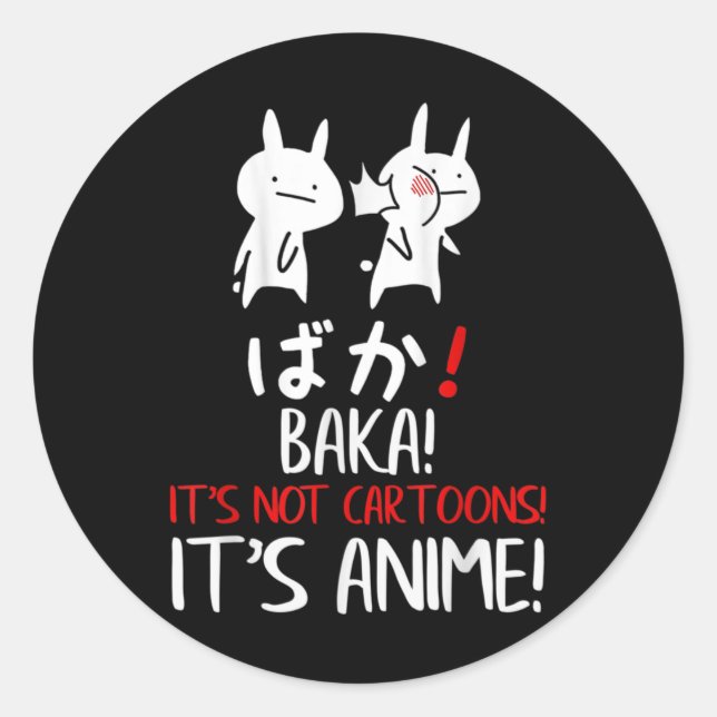 Adesivo Baka Rabbit Slap Idiot Japanese Manga Its Anime no (Frente)