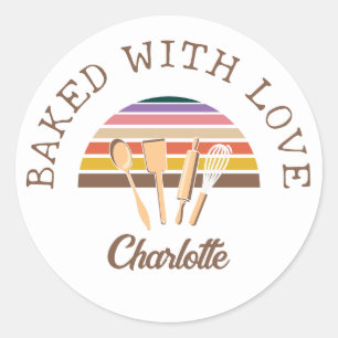 Adesivo BAKED Personalizado COM AMOR