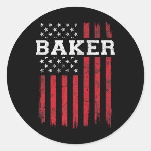 Adesivo Baker American Flag Usa Patriot Baking Patriótico