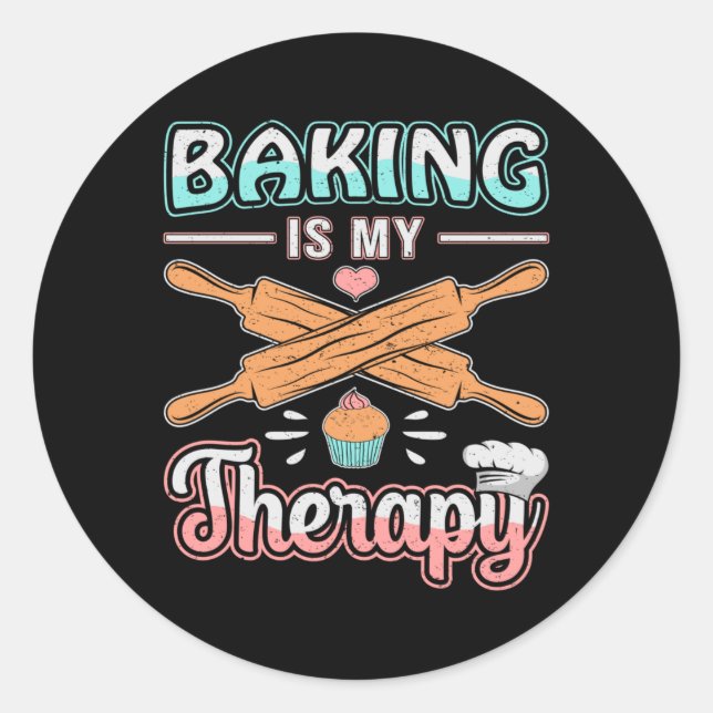 Adesivo Baker Baker Bread Terapia de Bolo de Assar Ideia (Frente)