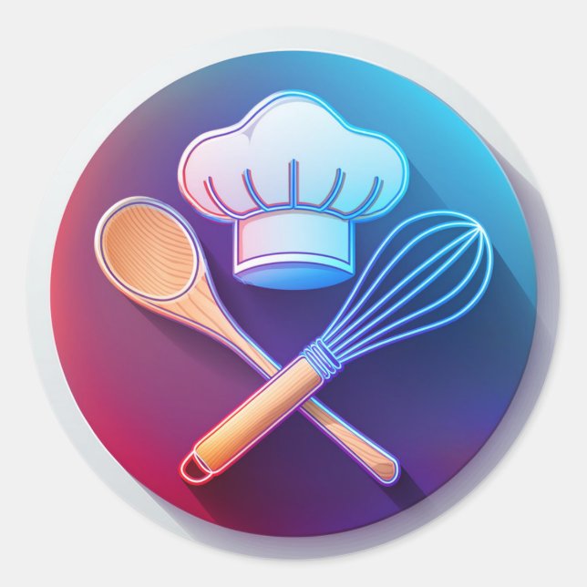 Adesivo Baker Hat e Whisk (Frente)