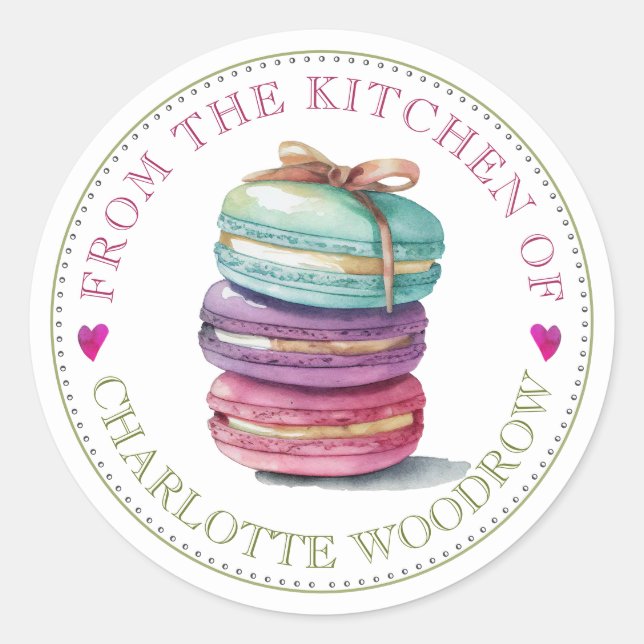 Adesivo Baker Pastry Chef Cookies Food Label Sticker (Frente)