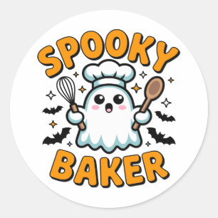 Adesivo Baker Spooky - Banheira Ghost Cute Halloween