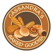 Bakery apóia seu nome Bread Baker's Logo