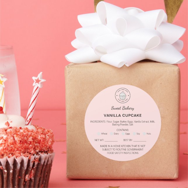 Adesivo Bakery Cottage Food Law Business Sticker (Festa)