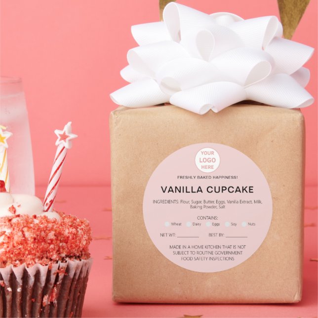 Adesivo Bakery Home Allergy Legal License Business Sticker (Festa)