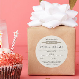 Adesivo Bakery Home Allergy Licença legal Rolling Pin