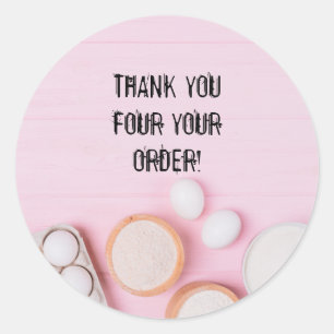 ADESIVO BAKERY PERSONALIZÁVEL, OBRIGADO A VOCÊS